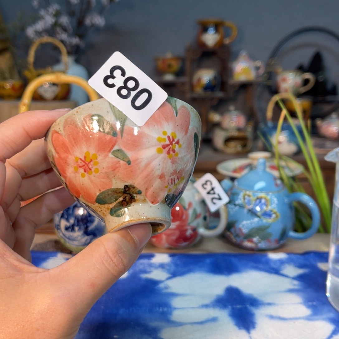 杯素浅陶瓷手工手绘