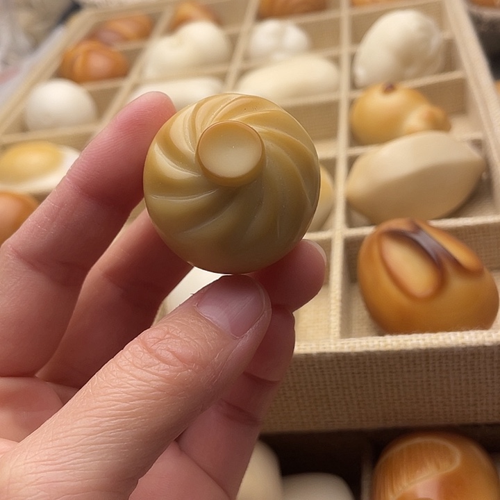 菩提根/象牙果吊坠烤色包子3530