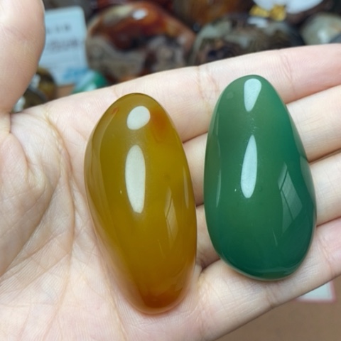 未镶嵌颈饰玛瑙/玉髓尛*打孔不退不换