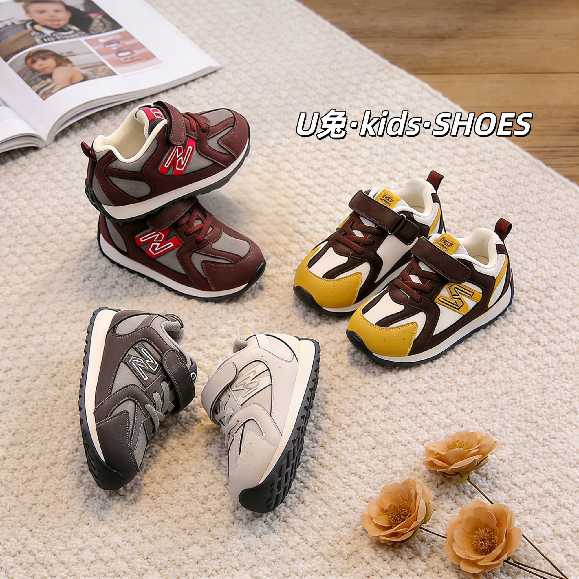 【机能-N字鞋】男女儿童单里复古百搭时尚机能N字运动鞋