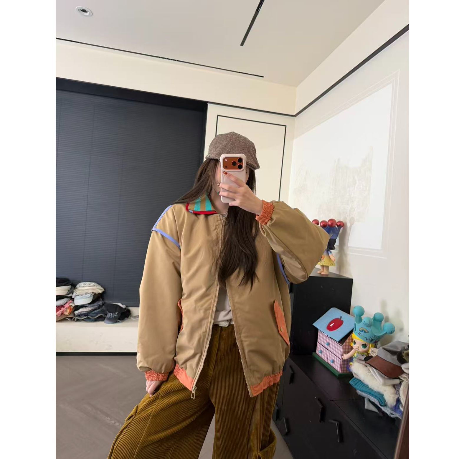 CHACHA【落日海港】休闲时尚百搭棉服外套