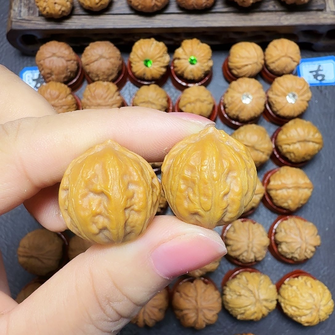 把件文玩核桃22尺边肚同尺小八棱004