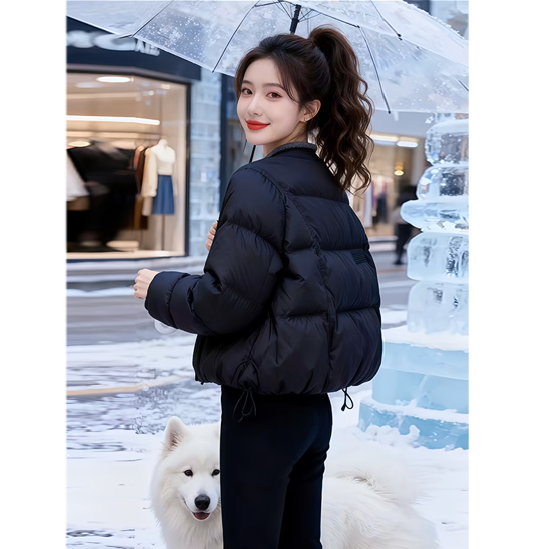 SHALLDOER 【墨尔本冬】炸街高级感棉服女秋冬季气质保暖外套小个子