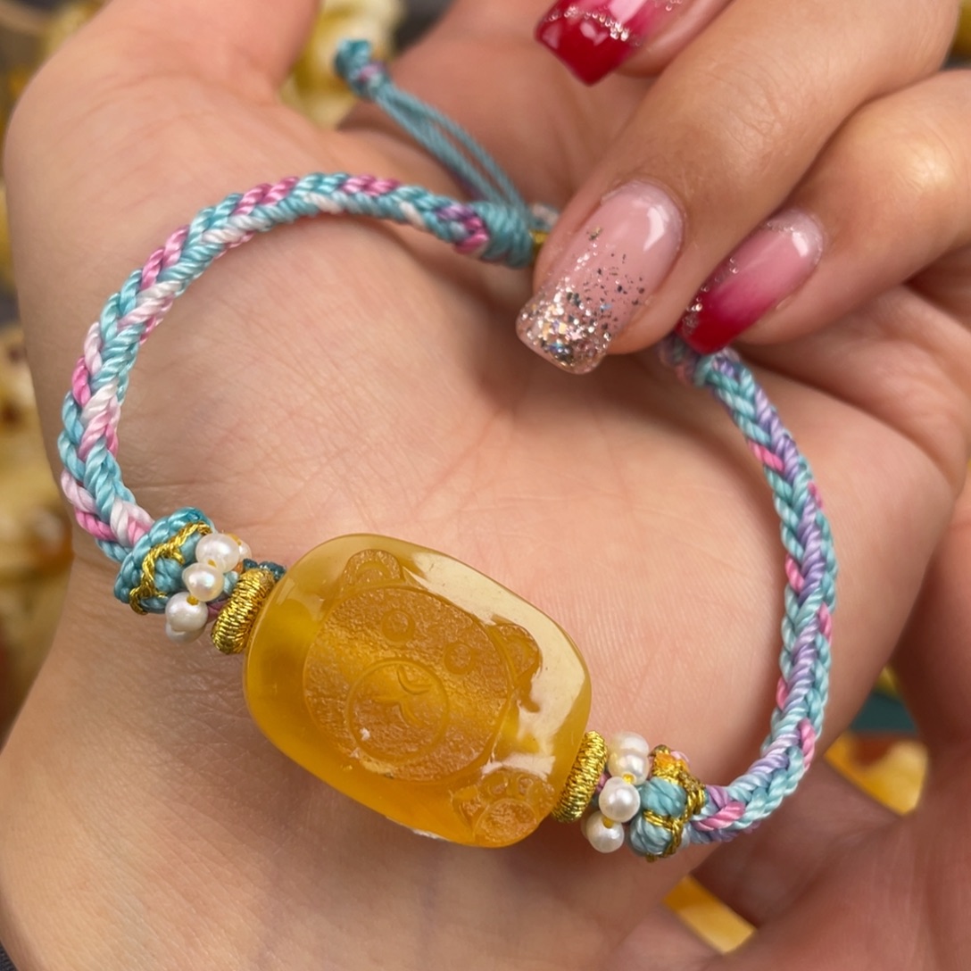 琥珀裸石未镶嵌蜜蜡