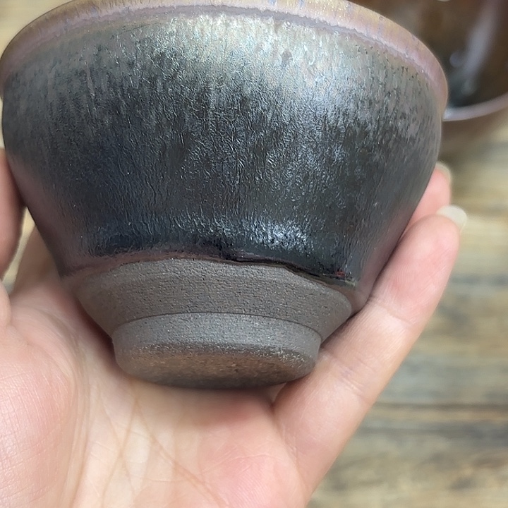 茶盏沐雨茶器柴烧主人杯