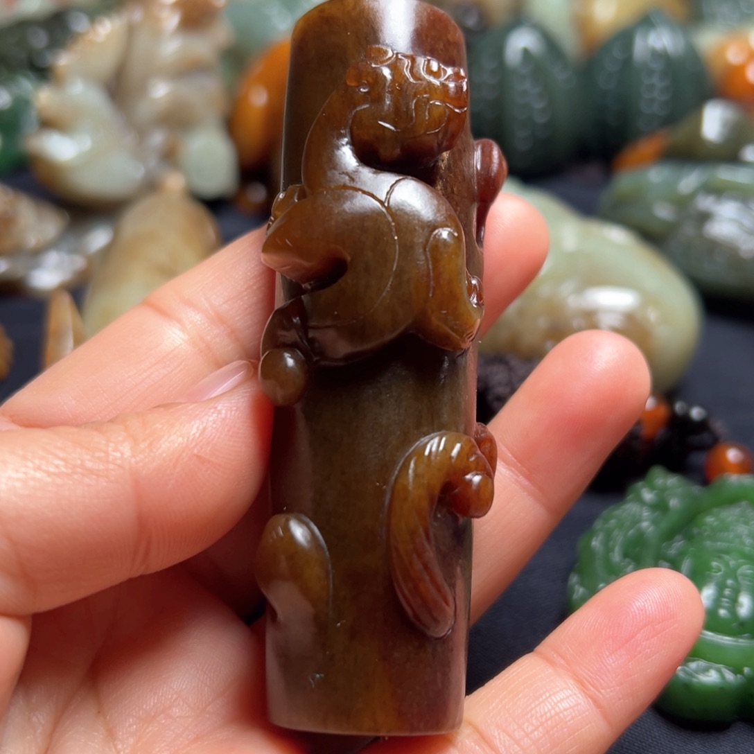 和田玉颈饰未镶嵌海**浪