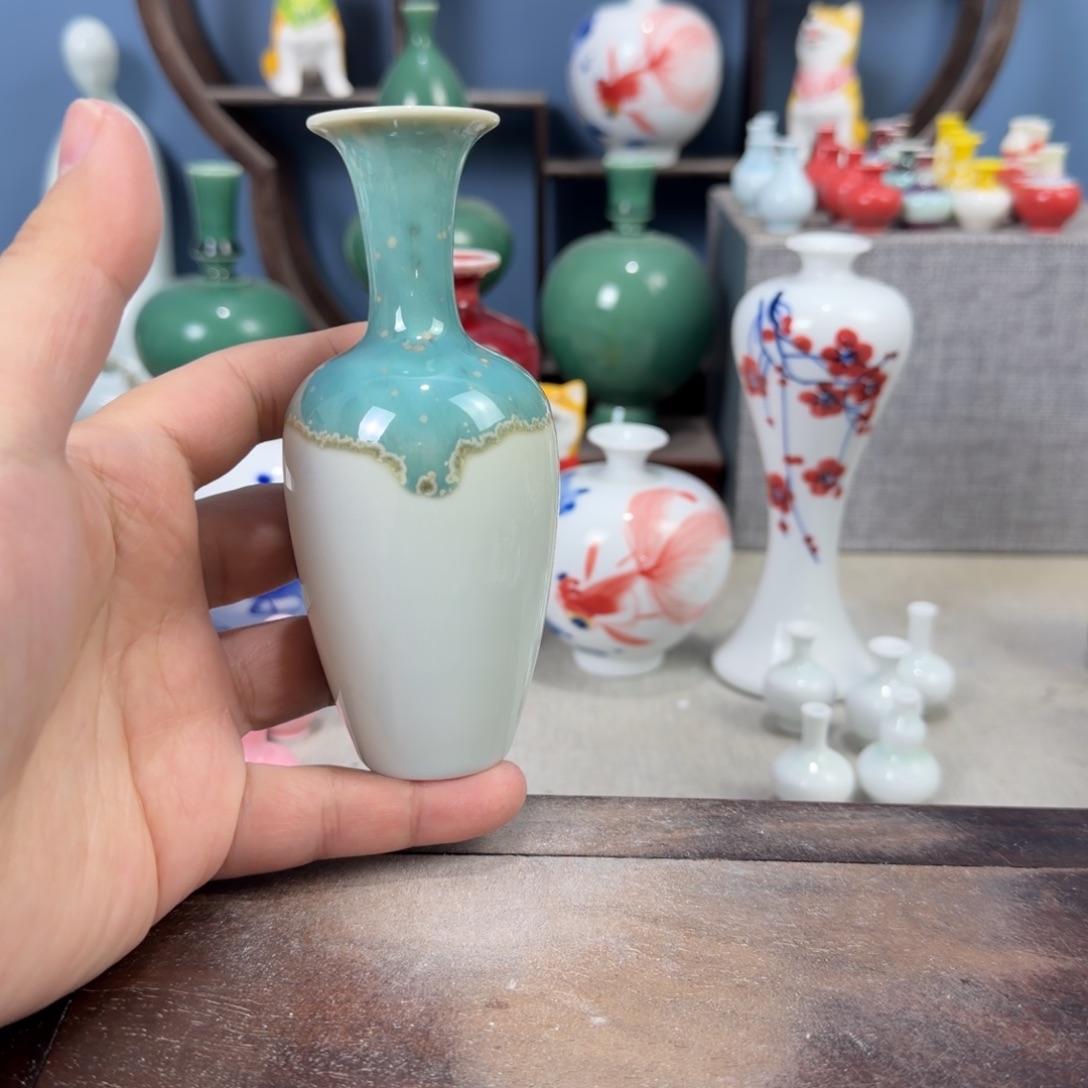 陶瓷手工小花器摆件