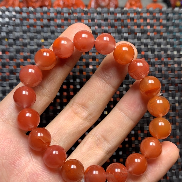 未镶嵌手串南红玛瑙10+’mm