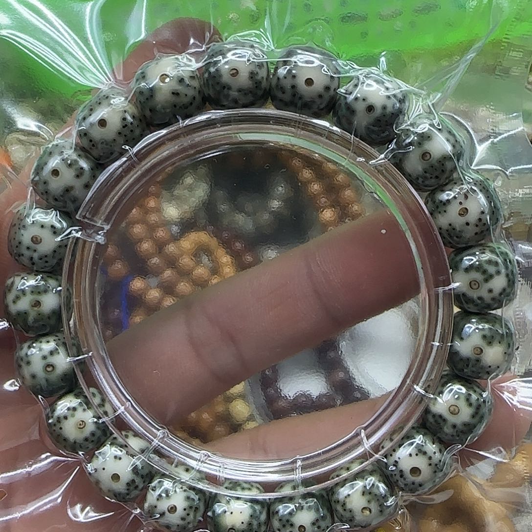 *****星月菩提手串238尽头卡姿兰青花星月11×10单圈