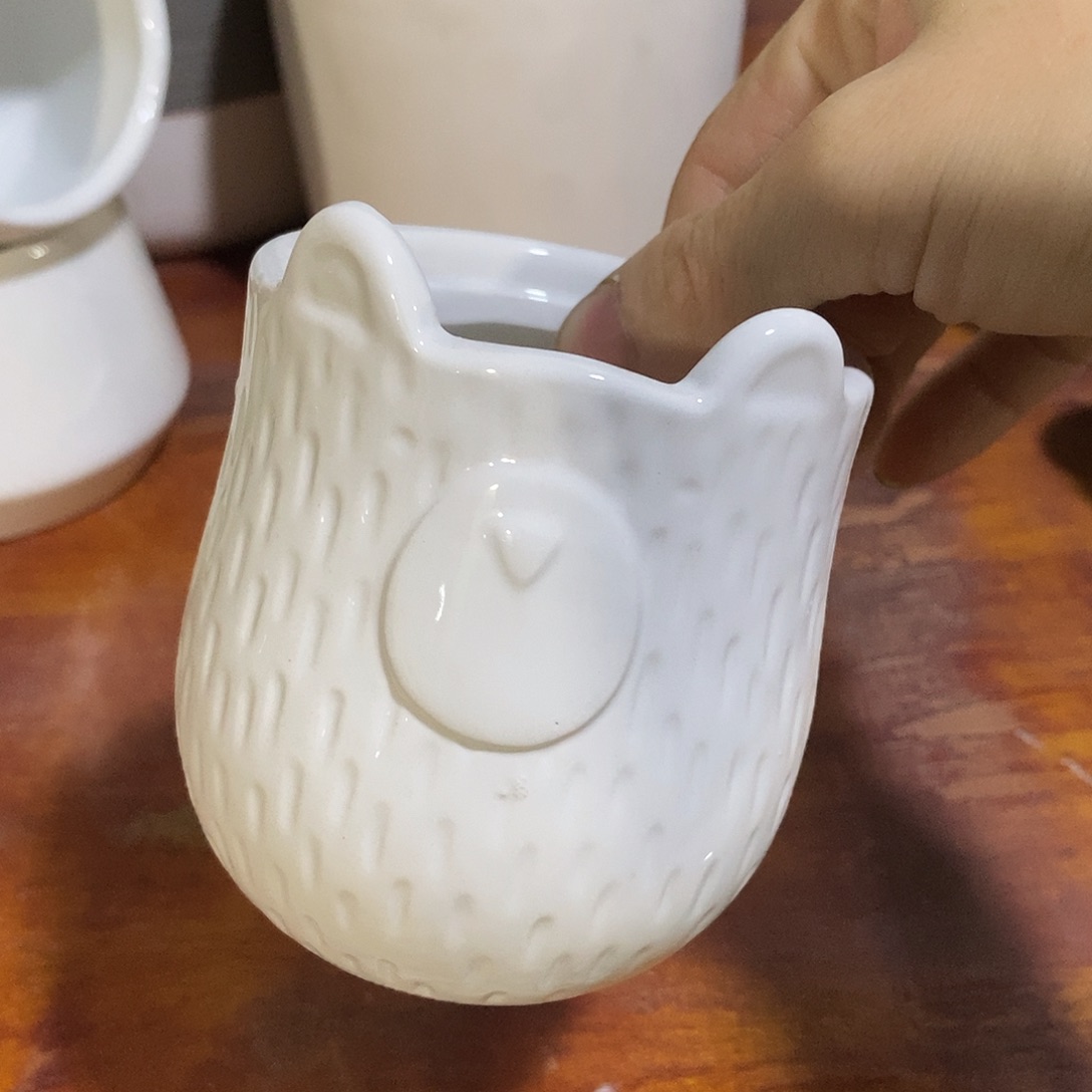 杯子陶陶盆有孔 瑕疵介意勿拍