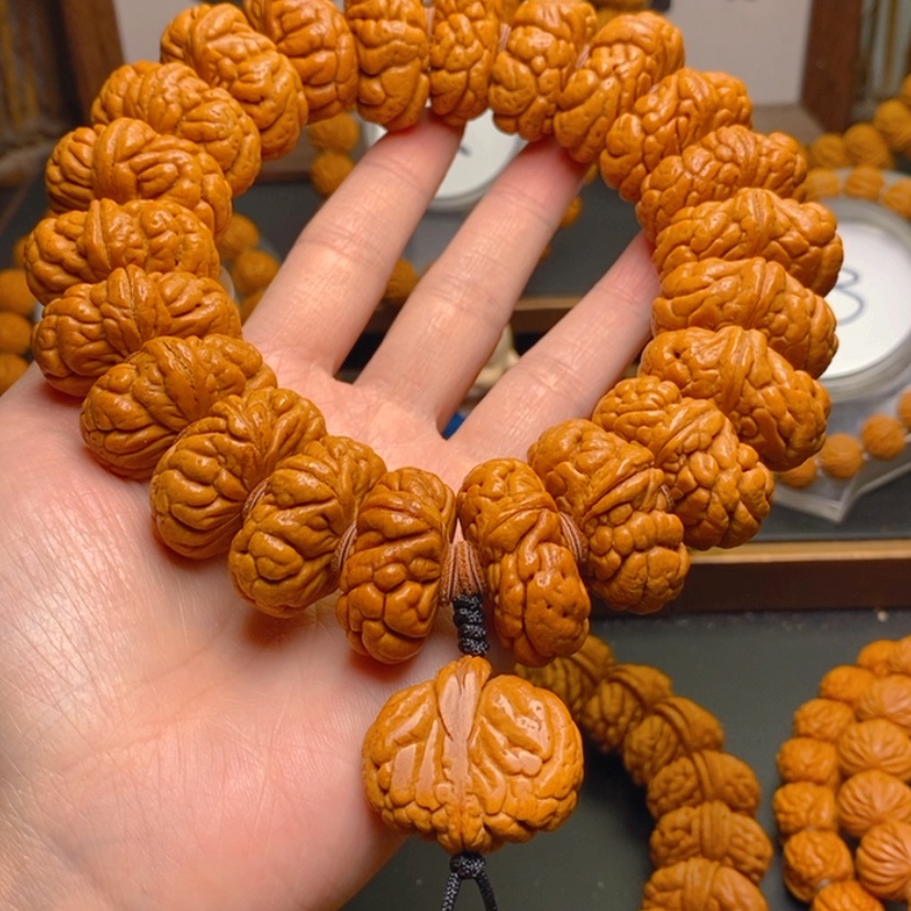 【闪购商品】桃核手串龙*龙文桃核