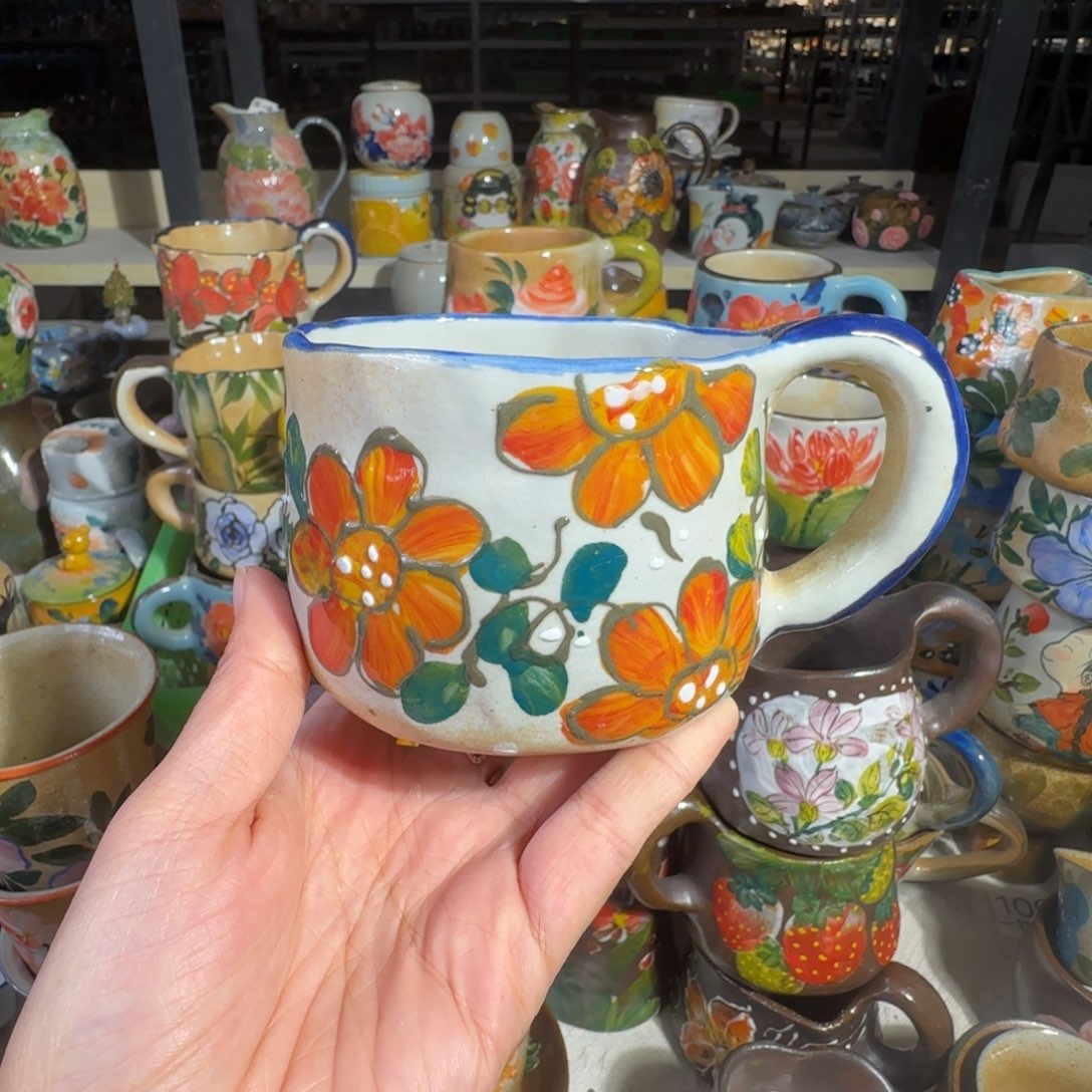 景德镇手工陶瓷釉下彩紫砂微瑕18