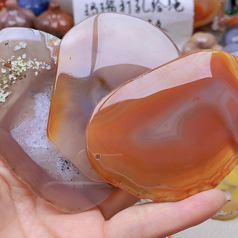 【闪购商品】未镶嵌玛瑙/玉髓珠宝半成品N**蘭