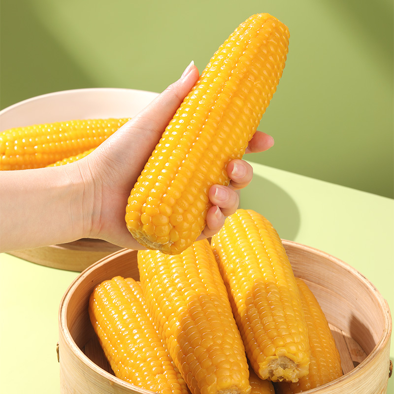 【2025新货】新疆黄糯玉米微甜软糯220g*8根真空包装非转基因