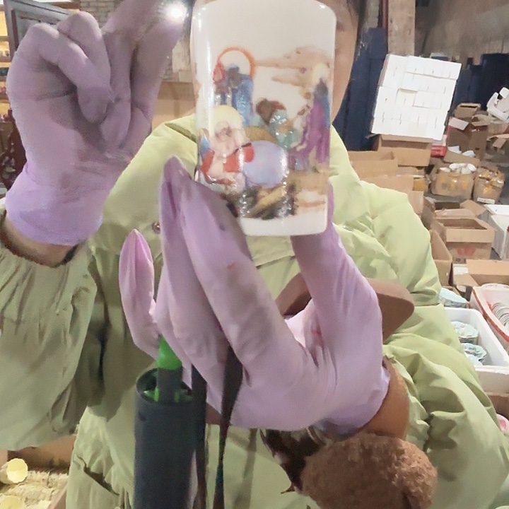 摆件陶景德镇高温闻香杯