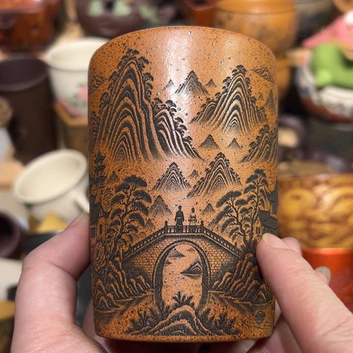 紫砂茶杯宜兴紫砂主人杯