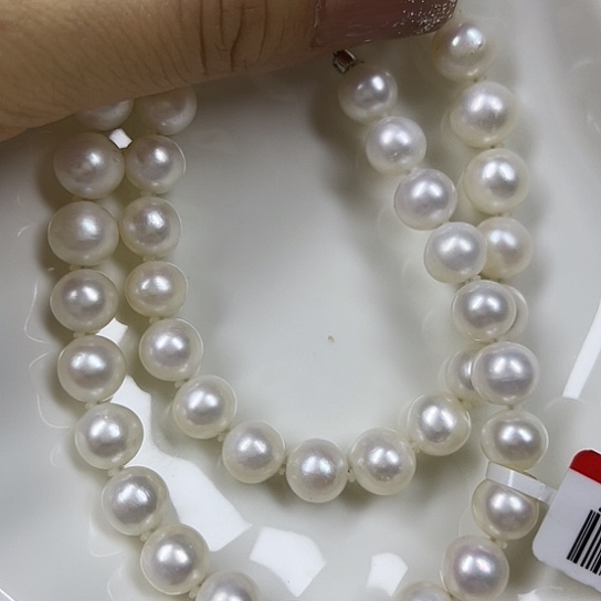 淡水珍珠颈饰银S925镶嵌