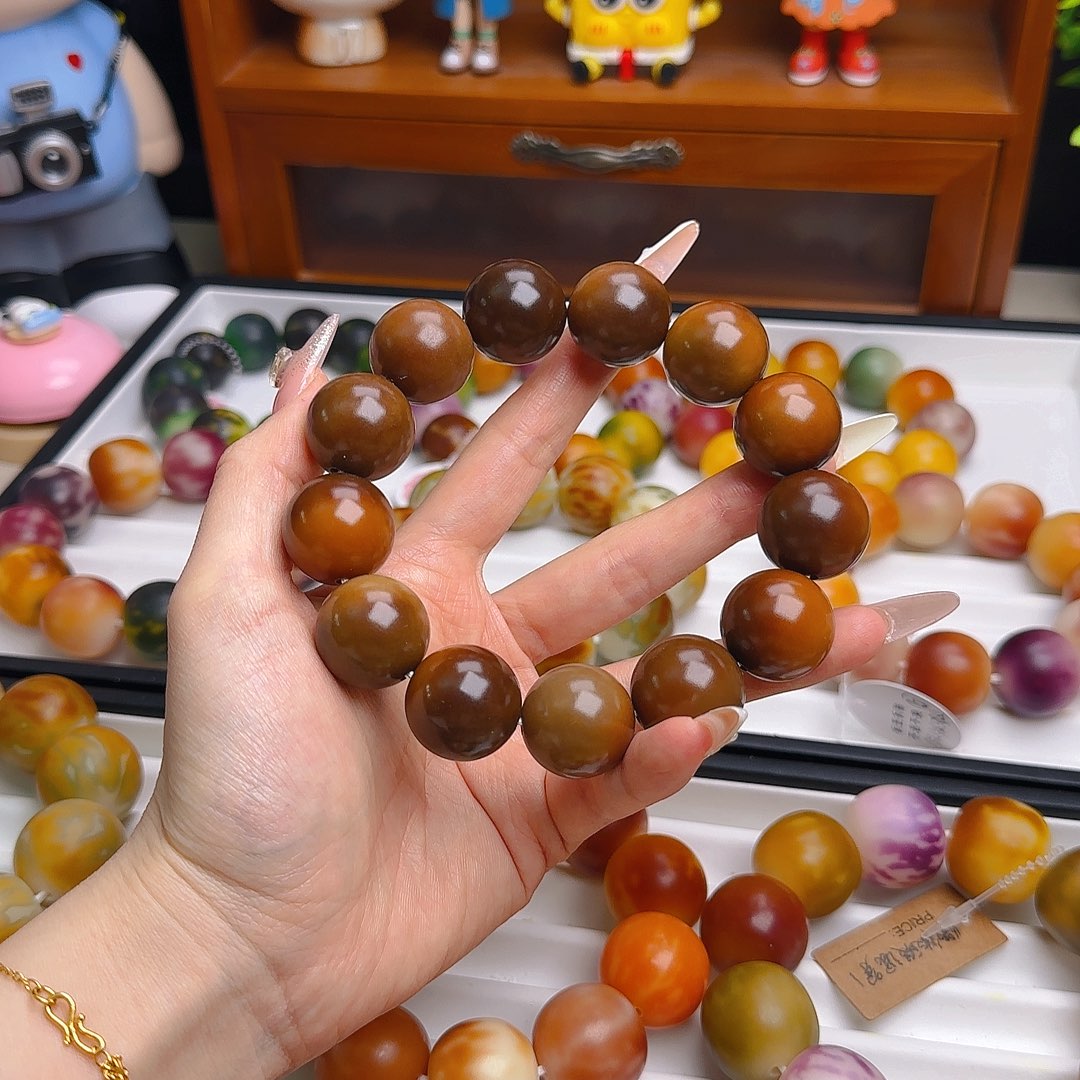 手串菩提根/象牙果卡20拿铁微微瑕