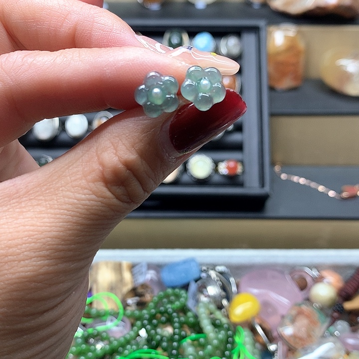 水晶水晶耳钉未镶嵌