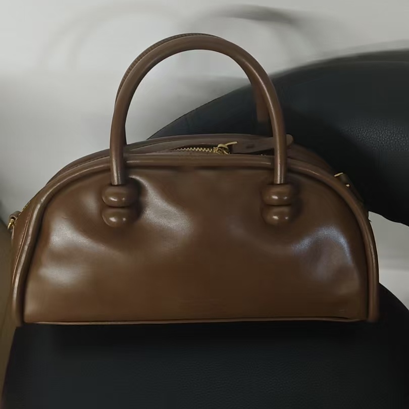 【Tian Yi渠道货】新款设计感轻奢单肩手提包  5216 咖色