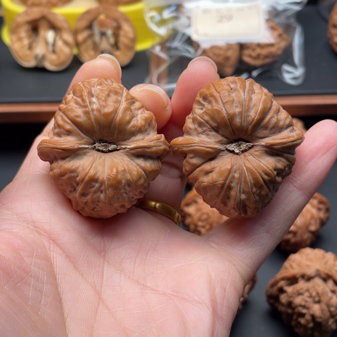 振***文玩核桃把件南瓜墩38