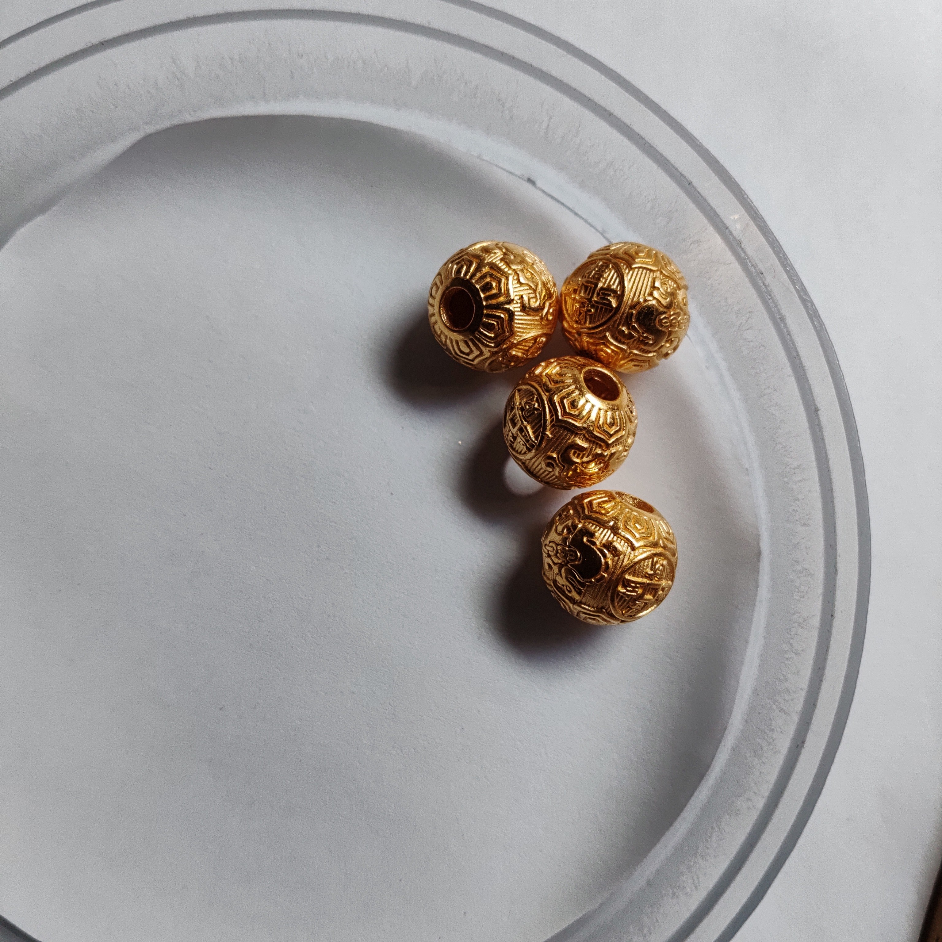 金元宝足金999貔貅珠子首饰