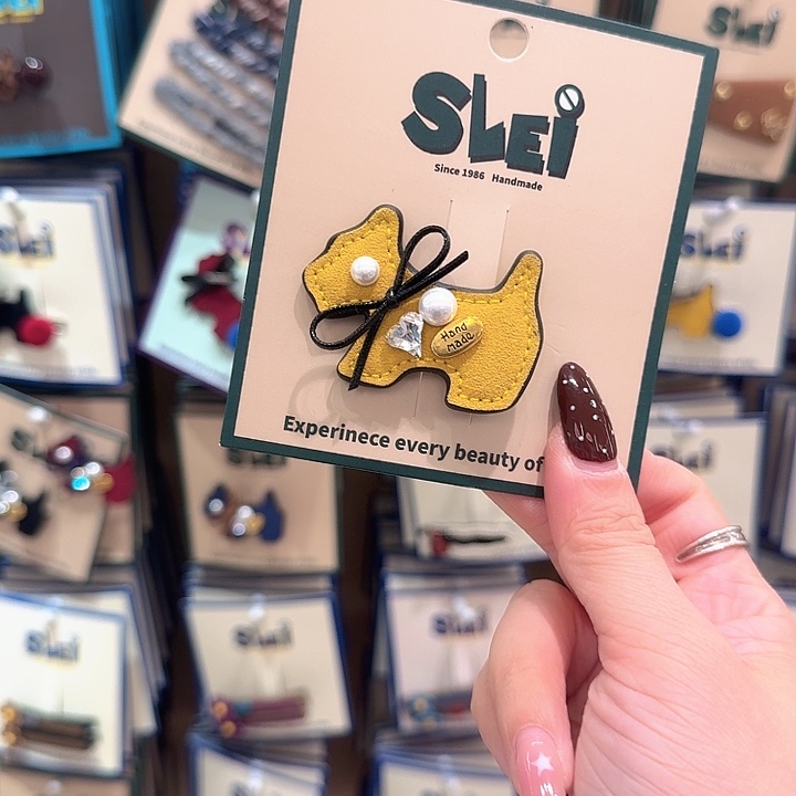 黄色珍珠小狗鸭夹