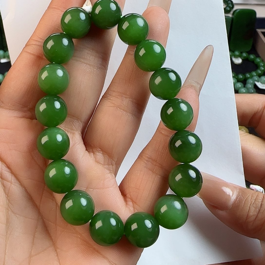 和田玉手串未镶嵌