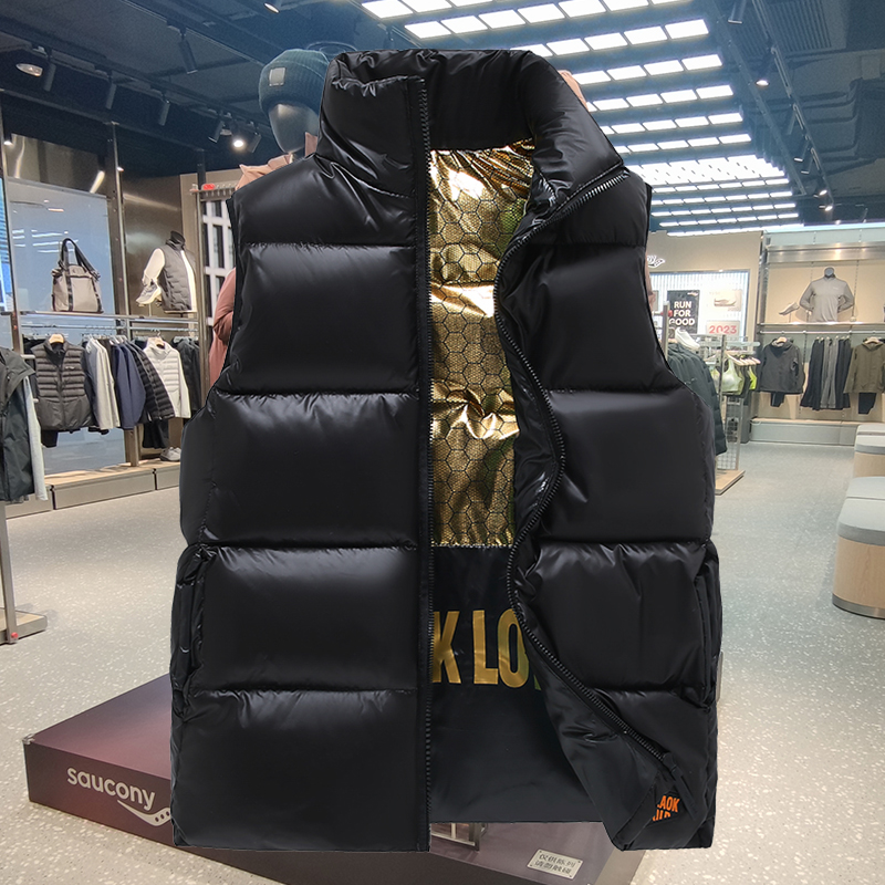 2025新款黑金棉马甲男冬季韩版潮牌情侣马夹外穿加厚保暖坎肩