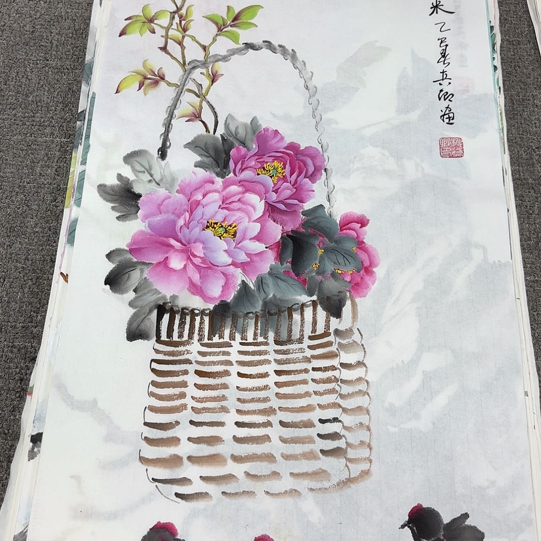 国画国画作品多次在国内外