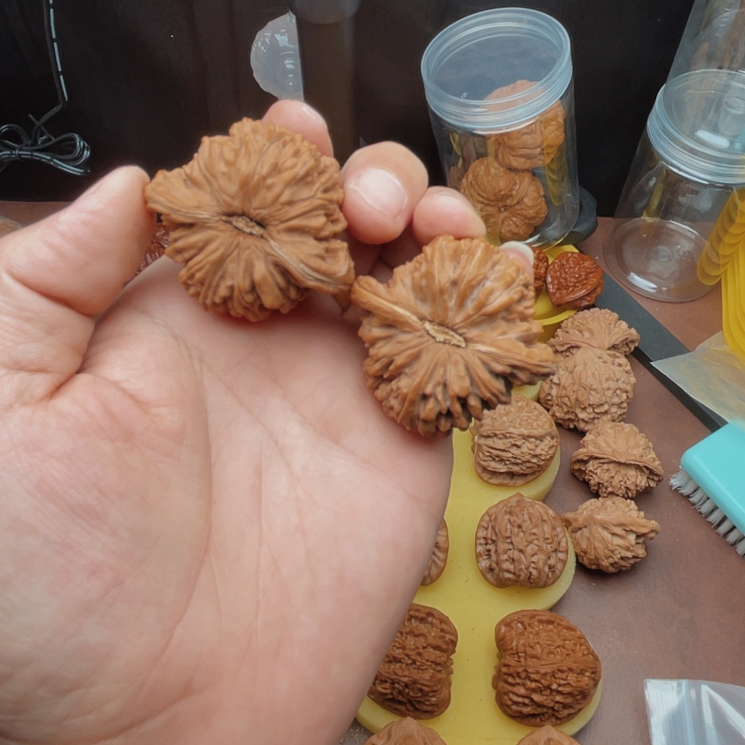 把件文玩核桃四座楼