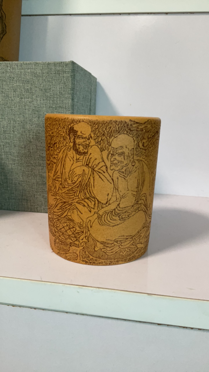 黄金段紫砂主人杯悟佛图