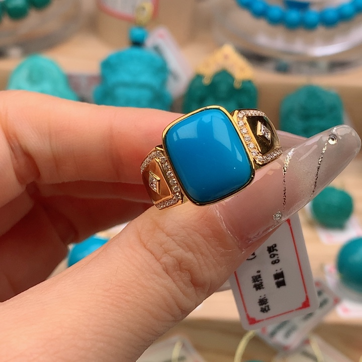 【闪购商品】绿松石配饰18K金镶嵌