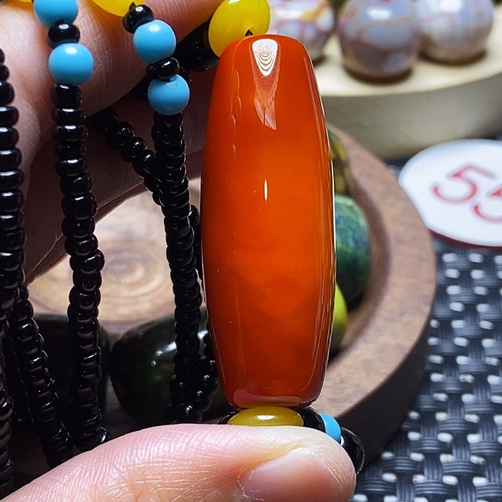 海***旅玛瑙/玉髓未镶嵌颈饰