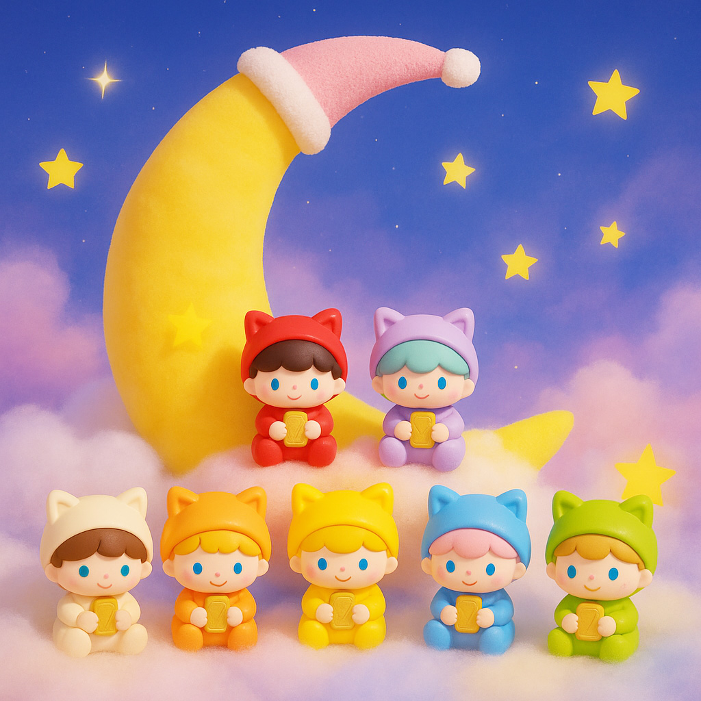 【13】【默认开盒】潮玩正版萌粒大作战手办