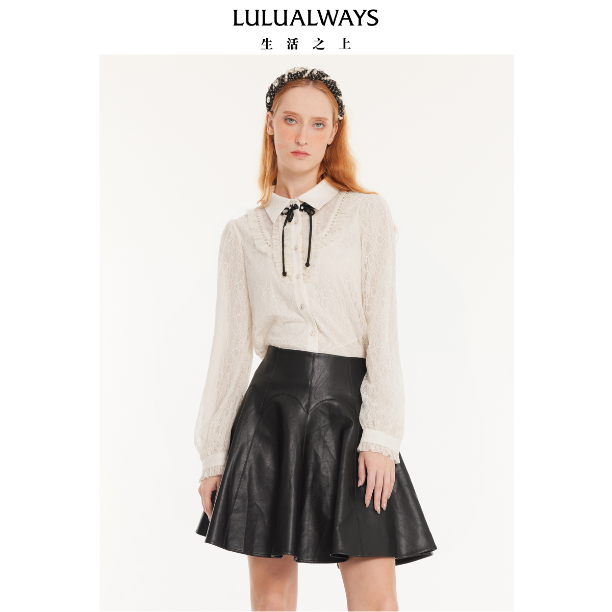 LULUALWAYS蕾丝衬衫OPC2005