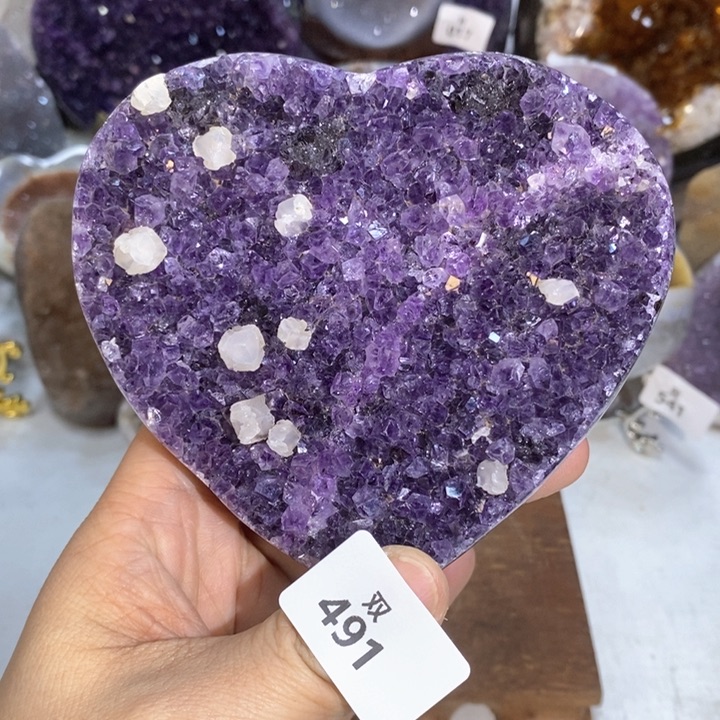 水晶大型摆件（非配饰）未镶嵌方解石