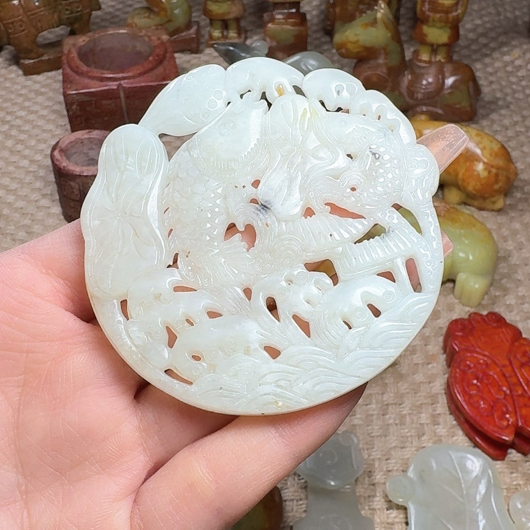 白玉菩提吊坠挂件