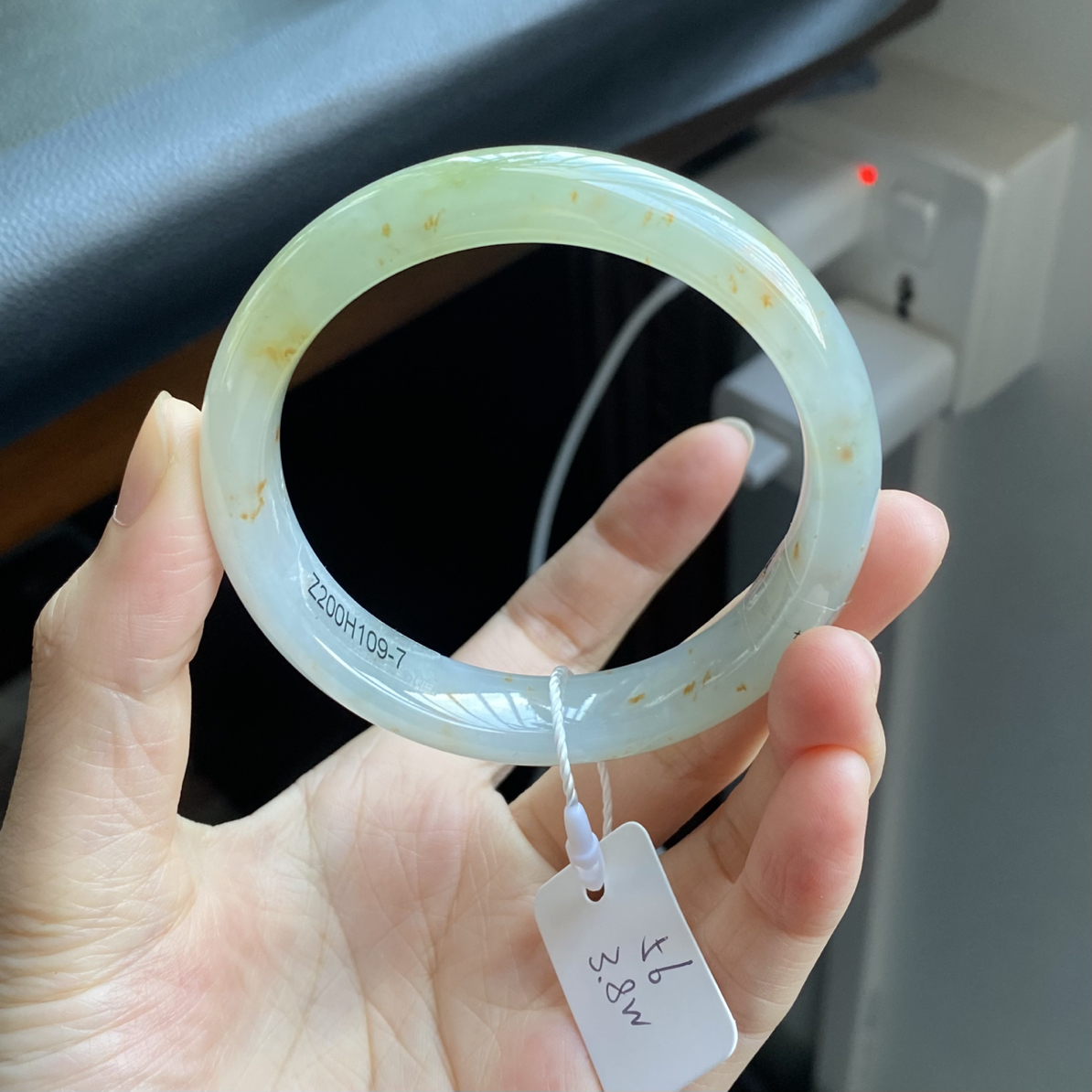 天然缅甸翡翠A货手镯56