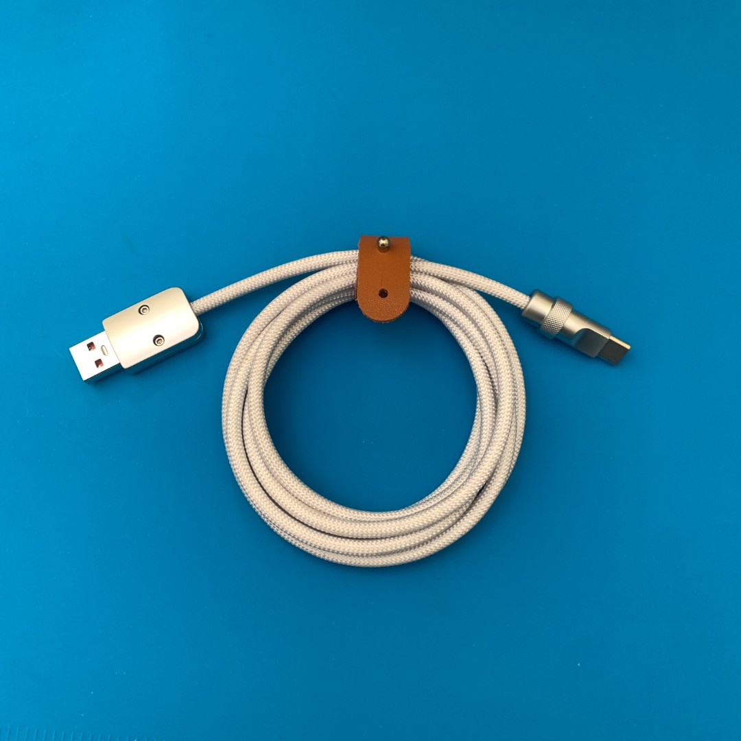 【银色编织】快充数据线手工DIY定制耐磨充电线
