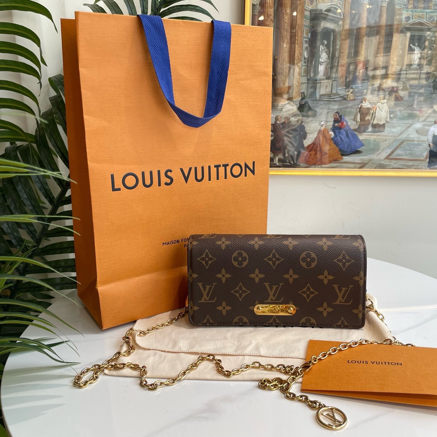95新 LouisVuitton/路易威登 御古屋/56701/lily woc包芯片全套
