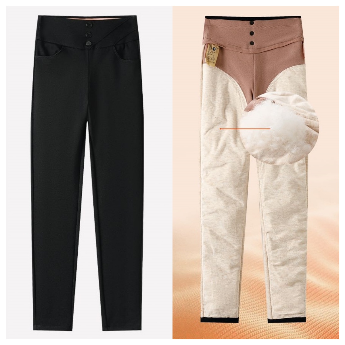 2025新款时尚休闲石墨烯白鹅绒大鹅裤