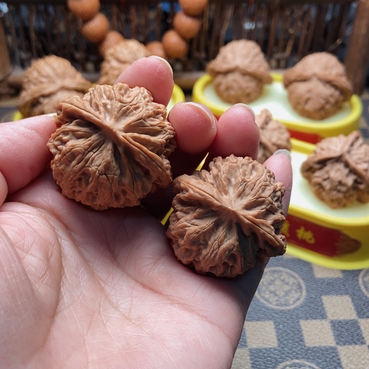 文玩核桃把件38苹果园