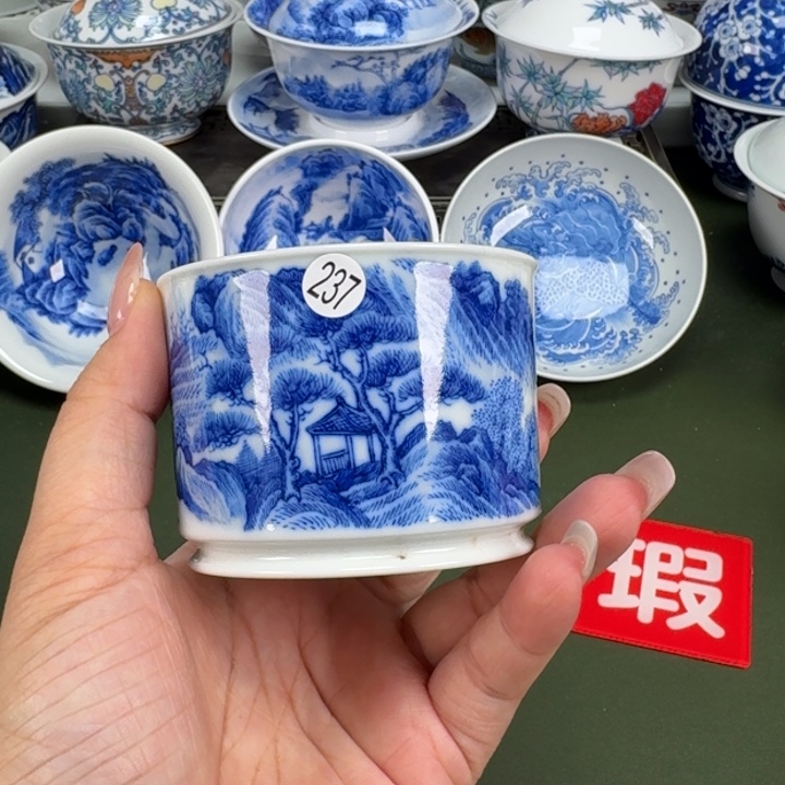 景德镇纯手工手绘茶器蒙蒙