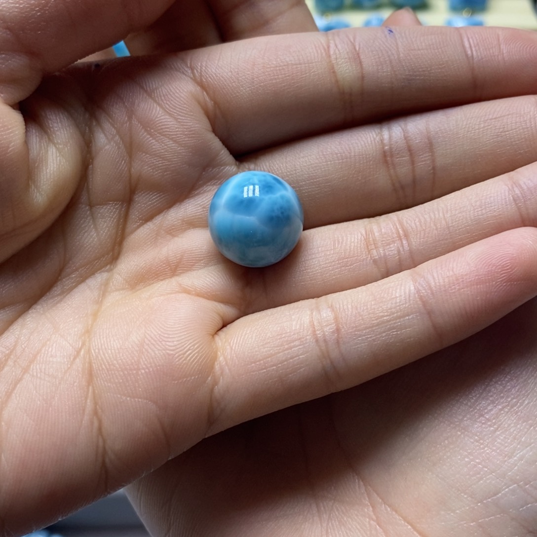 A****针钠钙石（海纹石）银S925镶嵌颈饰