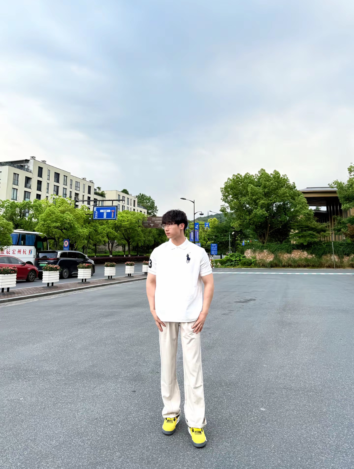 欧美简约刺绣短袖polo运动纯色夏季时尚Polo衫韩版