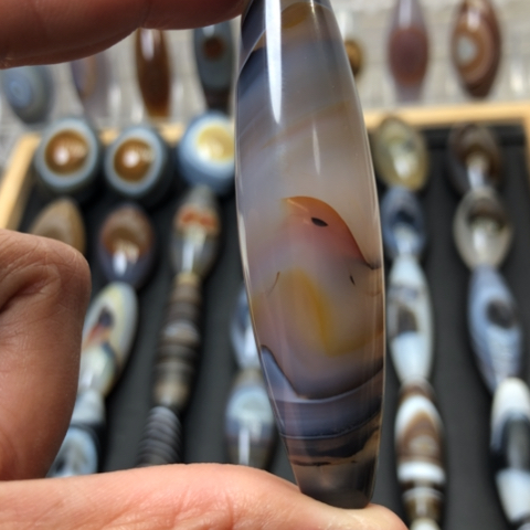 酒***仙玛瑙/玉髓未镶嵌吊坠(不含链)