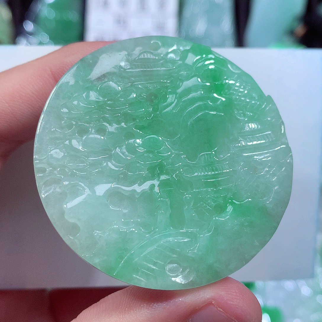 颈饰未镶嵌翡翠缅甸翡翠