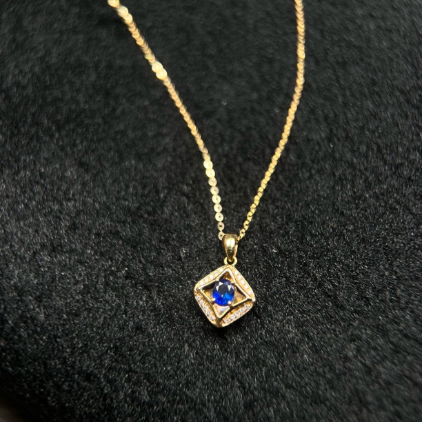 【广潮金钻】金750钻石项链