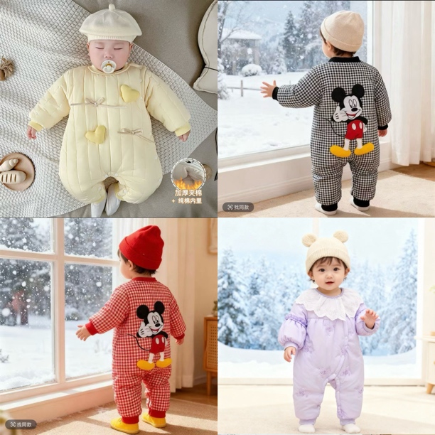 【Q开头编码】婴儿衣服a类加棉秋冬季家居外出默认微瑕介意慎拍